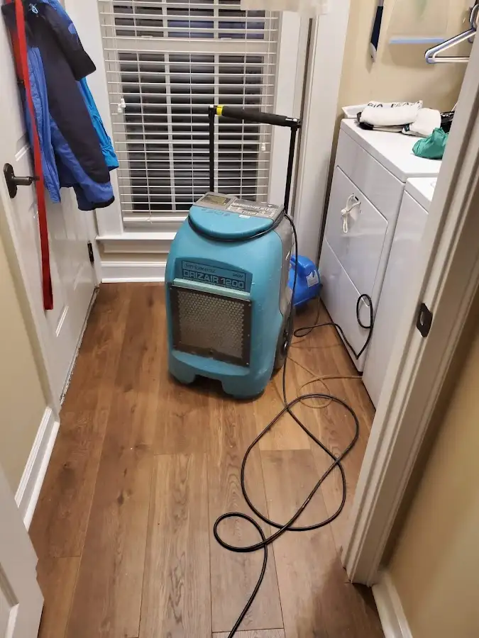 Commercial dehumidifier deployed for Flood Damage Cleanup in Parma