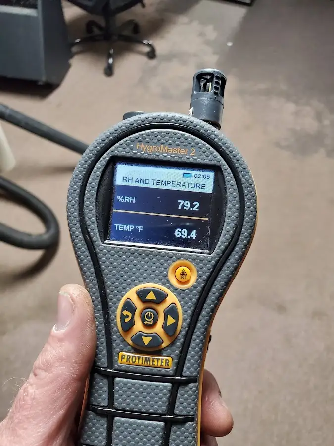 Moisture meter humidity assessment for Fire & Smoke Damage Restoration in Parma